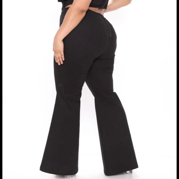 Fashion Nova Janis 2X 16-18 Black denim stretchy jumpsuit NEW WITH TAGS!! - Picture 4 of 5